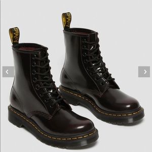 1460 WOMEN'S ARCADIA RED LEATHER LACE UP BOOTS Dr Martens
